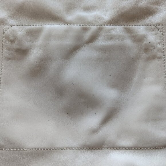 AUTH Proenza Schouler Extra Large Super Glass Tote Bag Ivory Leather Certificate - Picture 13 of 16